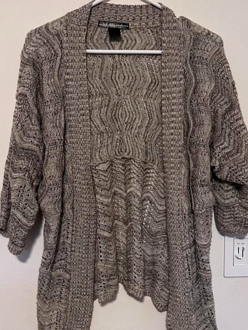 Grey and Brown Cardigan